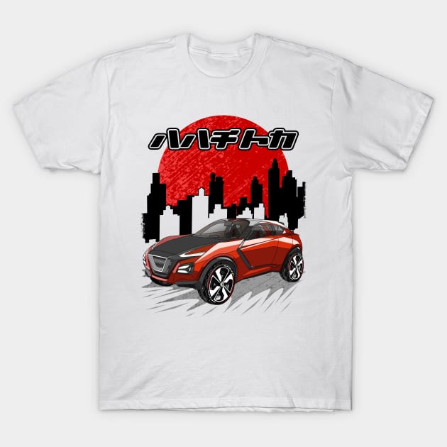 Japanese Sports Crossover Car T-Shirt by Guyvit